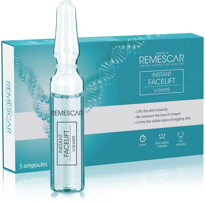 Remescar 인스턴트 페이스 리프트 V-Shape 5 앰플, 1개