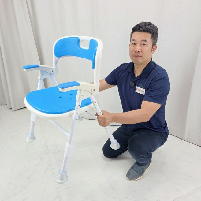 성인목욕의자 NYC-01 접이식욕실의자 장기요양 복지용구, 노인장기요양등급 구입(본인부담금 6%), 1개