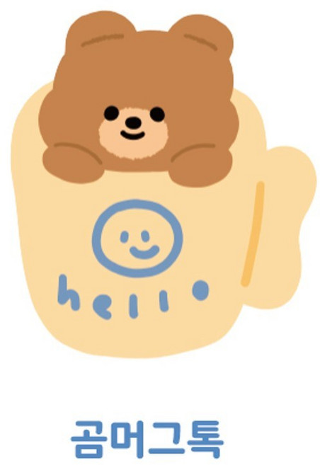 젤리크루 망상리토끼 하트쿠키 곰머그톡 캔디톡 하트탄붕이그립톡 핑크곰톡 현타토끼톡 꽃카톡 에어팟톡 밤톨톡 달붕이톡, 1개