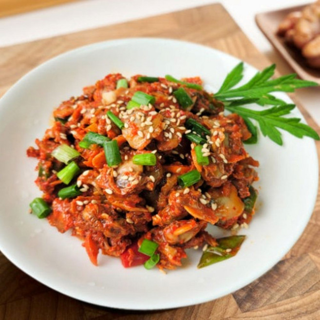 [제철진미]벌교 꼬막무침 330g 1팩 /꼬막장 새꼬막 양념 벌교꼬막, 5개