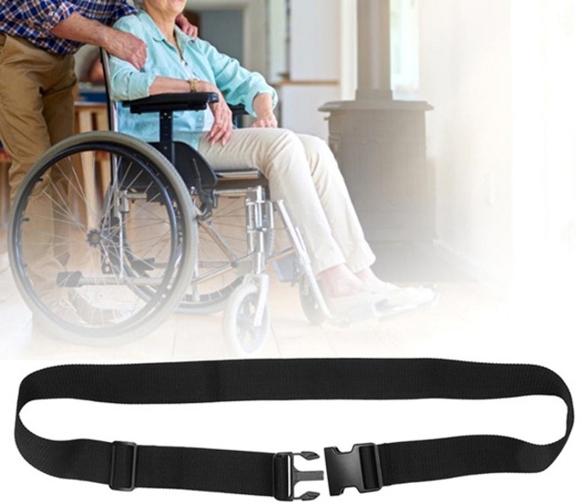 노인 절단을위한 휠체어 안전 벨트 휠 의자 휠체어 벨트 좌석 안전 장치 무릎 노인 안전 벨트, [01] Black, 1개