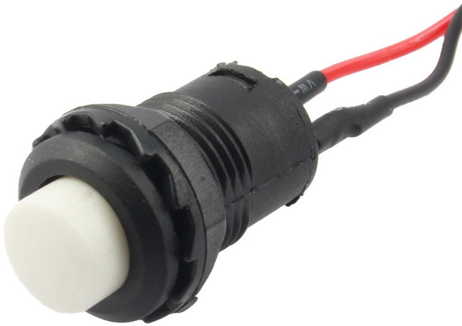 DS-428 푸쉬락 버튼 스위치 흰색 DM4310, 1개