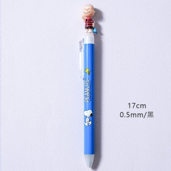 韓國大創Daiso史努比文具系列：韓國製正版授權 立體中性筆0.5mm 奈勒斯, 1個, 立體中性筆0.5mm 奈勒斯, Multi-color