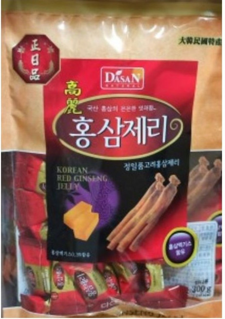 다산식품 정일품 홍삼제리 젤리, 3개, 300g