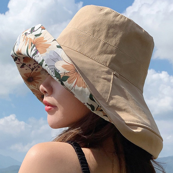 데이즈원 여성 여름 챙모자 와이드 여자 모자