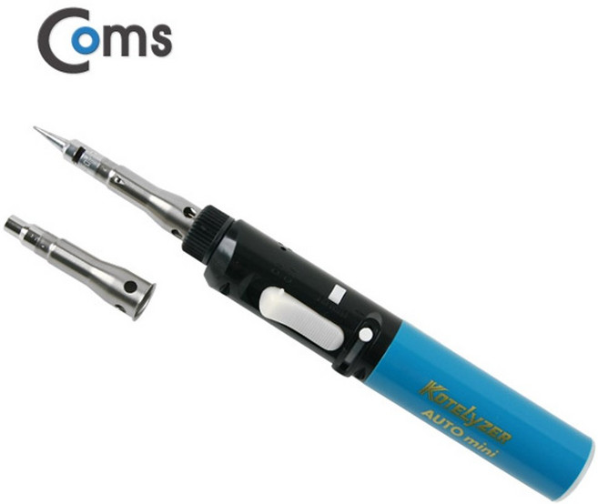 컴스 코텔라이저 가스 인두기 14cc 91A 원터치 자동점화 가스 충전식 / YT4191, 1개