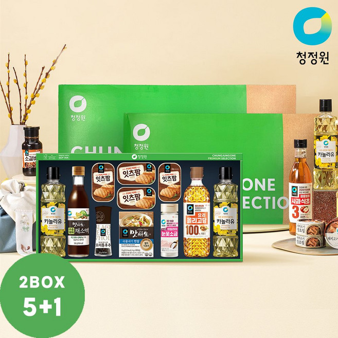 청정원 설 명절 선물세트 행복고급N호 6개 세트 (쇼핑백 동봉)