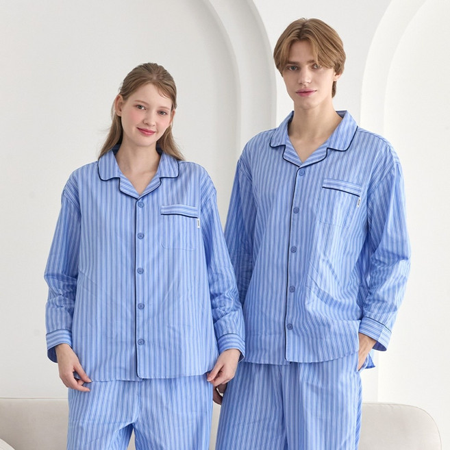 애니바디 공용 시즌리스 9부 파자마세트면ANJS25A02