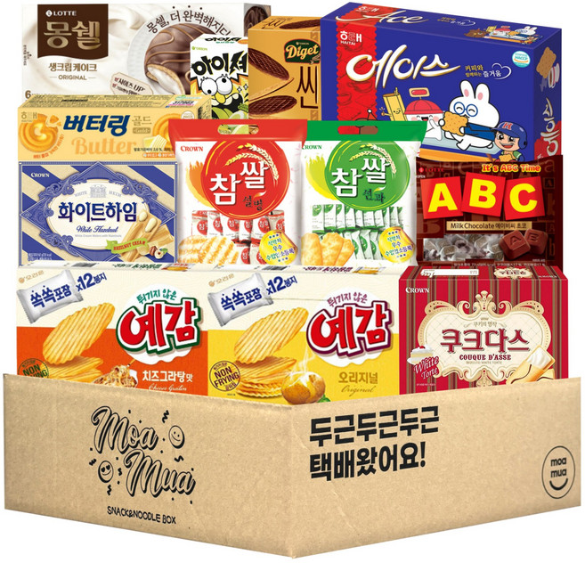 [모아무아] 사무실 간식 대용량 인기스낵 12종, 1개