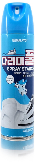 철공자닷컴 다리미 풀 강력 빳빳 다림질 스프레이 세탁풀 옷 풀 먹이기 보조제 + 작업장갑, 본상품, 1개