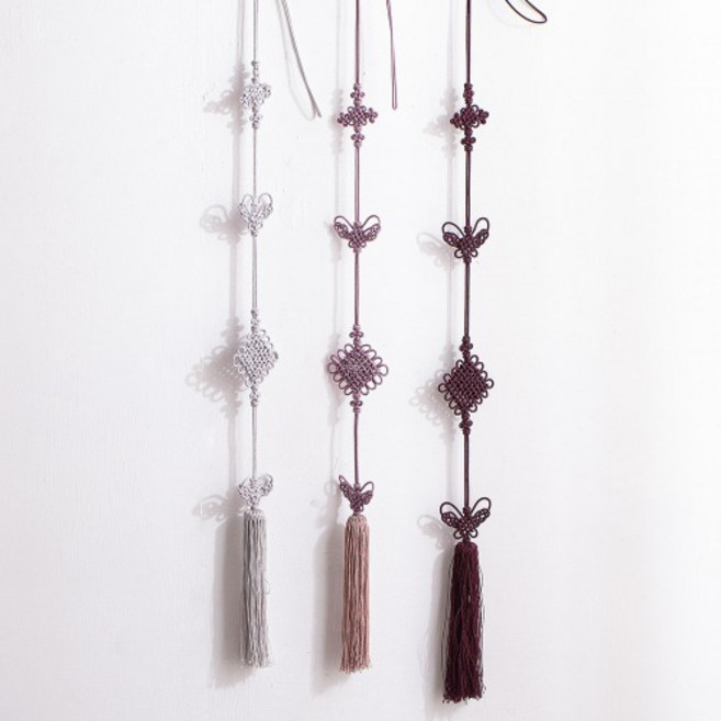 전통 긴 태슬 3종 (택1), 다크 퍼플