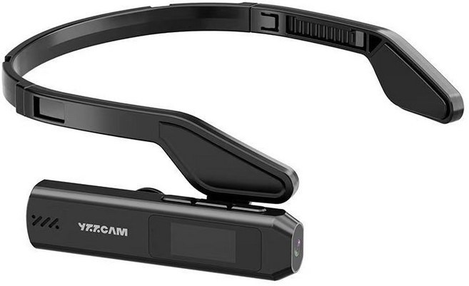 YZZCAM S111 2.7K高清錄影 1200萬像素 輕巧21g WiFi連線 廣角拍攝, 第一視角拍攝, 頭戴式運動相機
