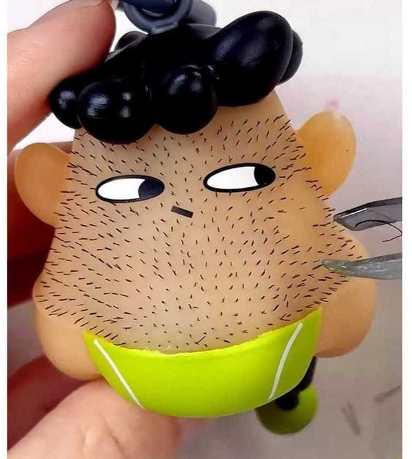 털뽑기 인형 털뽑는 장난감 수염 뽑기 스트레스해소, 1개, G