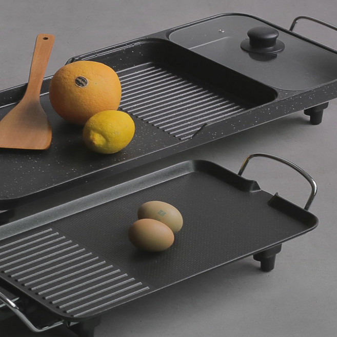 라임 삼겹살 고기 굽는기계 그릴 1인용 전기그릴 가정용 전기화로 전기꼬치그릴 48CM, 콤팩트 그릴48cm