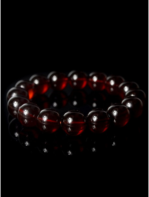 원석팔찌 긍정의 힘 블러드 엠버 스페셜 심플팔찌