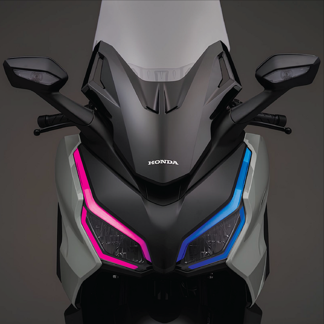 포르자350 그라데이션 라이트필름 (2023-2025) 혼다포르자350튜닝, 1세트, 네온핑크블루