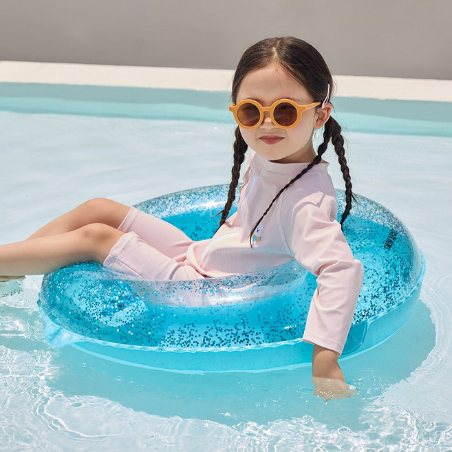 스윔어바웃 어린이 반짝이 튜브, 블루, 1개