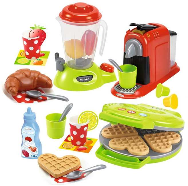 프랑스 이쿠아피에 즐거운 브런치 소품모음 역할놀이 소꿉놀이 주방놀이 2524, 1개, 혼합