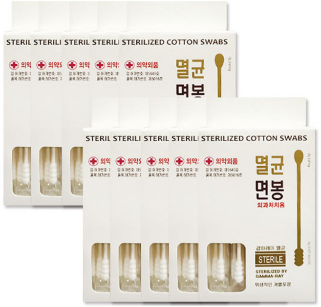 국산 풍성 유기농순면면봉 30개입x10개/개별포장 멸균면봉, 30개입, 10개