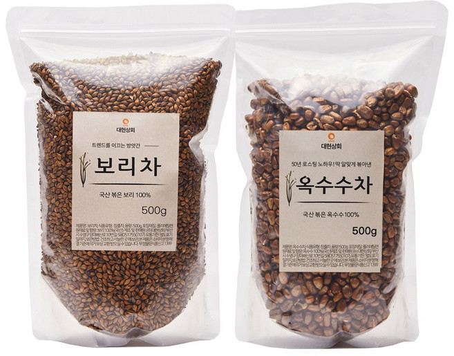 50년전통대현상회 보리 옥수수차, 1세트, 2개입, 500g