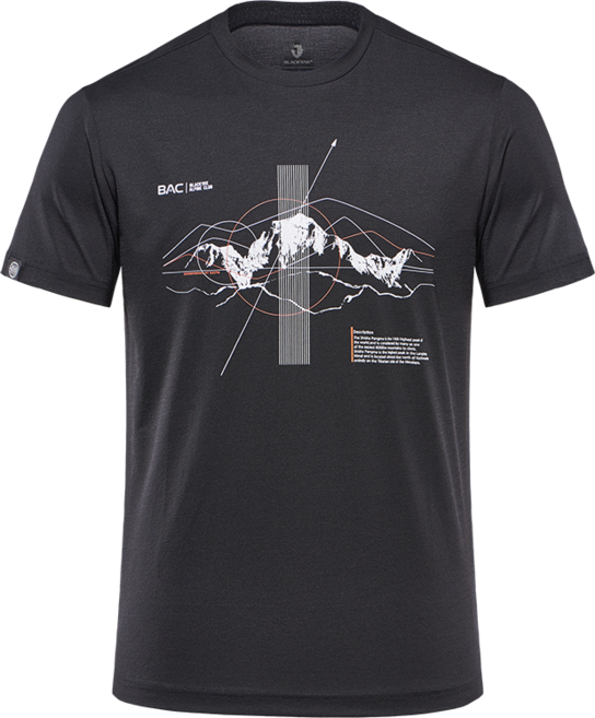 블랙야크 M팡마라운드티S BLACK 남성 기본티