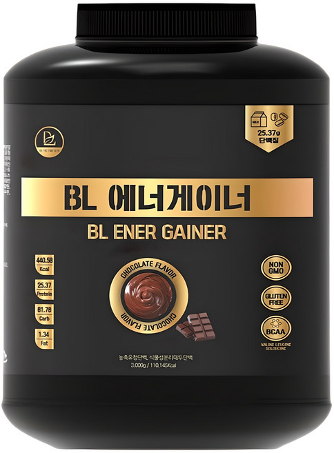 비엘에너게이너3kg 단백질 보충제 웨이 프로틴 단백질 벌크업 초코맛, 1개, 3kg
