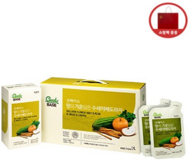 정관장 굿베이스 땅의 기운담은 수세미배도라지, 80ml, 30개