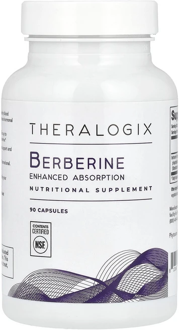Theralogix 테라로직스 베르베린 550mg 90 캡슐 건강 영양제, 1개, 90정 - 쿠팡