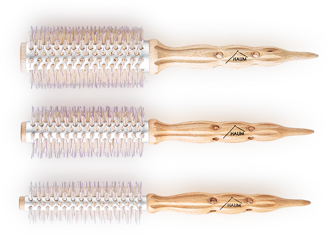 HAUM 하움 중간롤빗 컬 굵기 셀프 드라이 볼륨 브러쉬 (S/M/L), 1개, M_라벤더