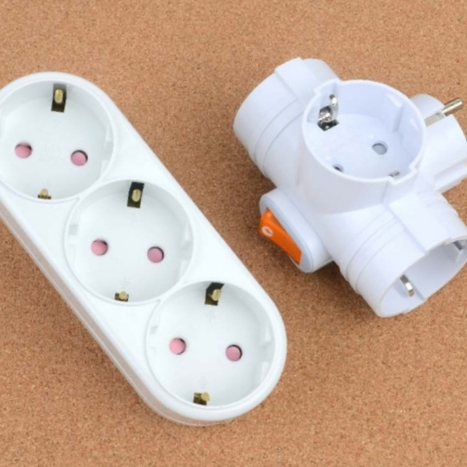 멀티탭 3구 대기전력차단 고전압 접지멀티탭 콘센트확장멀티탭 T자형, 일자형