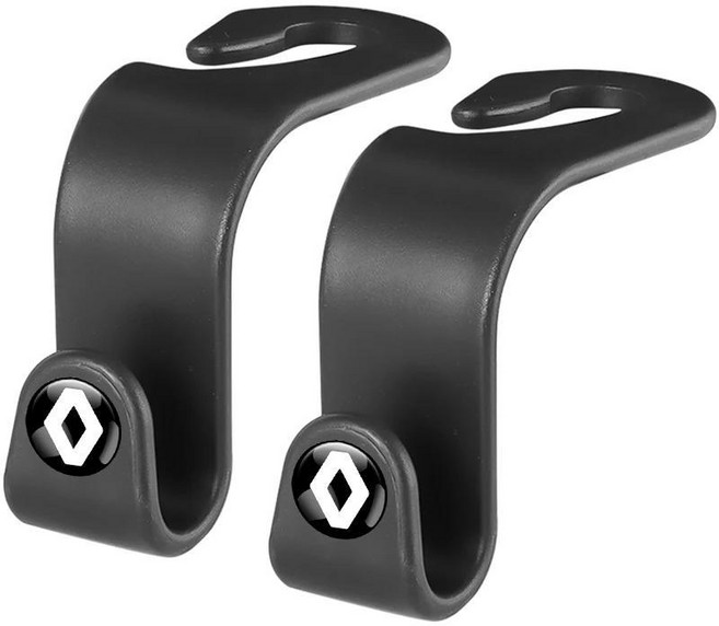 메간 트윙고 클리오 캡처 트래픽 퀴드 스케닉 자동차 내부 시트 헤드레스트 백 행거 수납 훅, 1개, 색상: 1. For Renault 2pcs