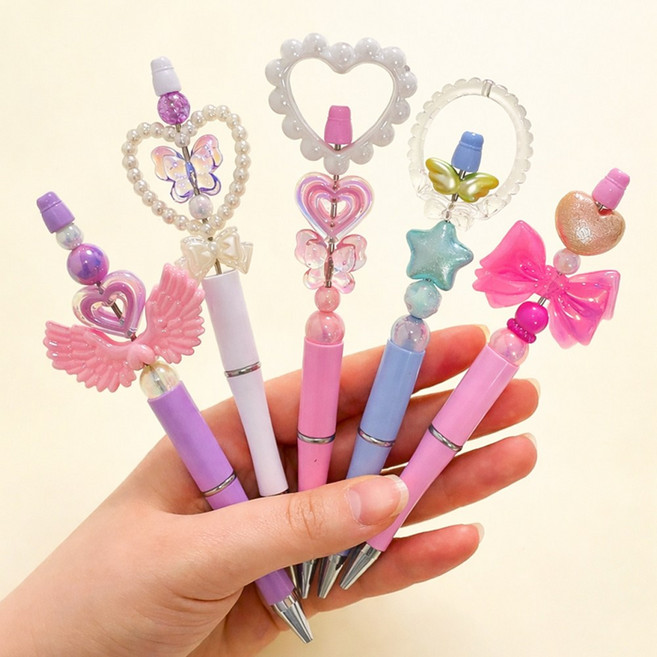 홈블리스마켓 볼펜 꾸미기 DIY 만들기 세트, 핑크세트