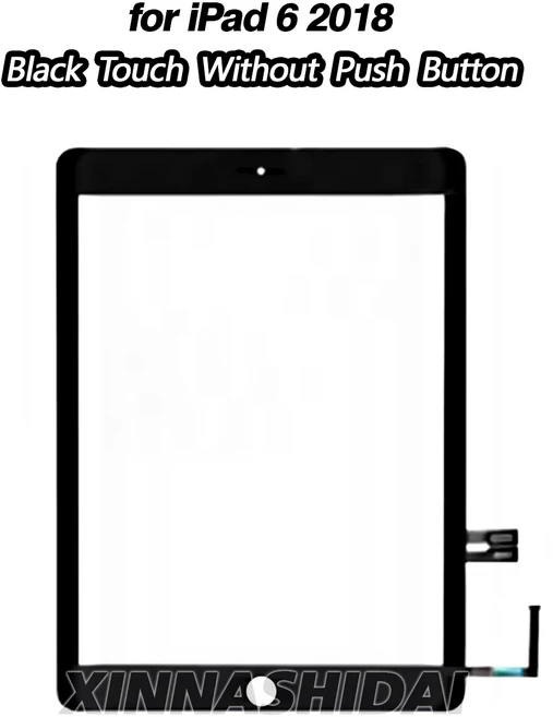 iPad 6 6세대 2018 A1893 A1954 터치 스크린 패널 디지타이저 전면 유리 교체 부품, 01 CHINA, 02 Black No Button