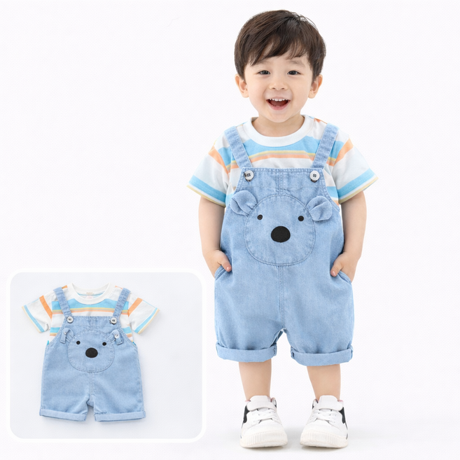 아동 상하복 나시 세트 여름 데일리룩 통기성 냉감 소재 외출복 실내복