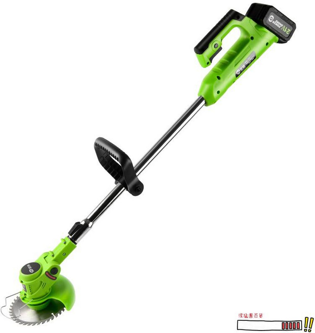 C很猛團 新品割草機-電動割草機 家用小型輕便充電式除草機 多功能鋰電打草修剪神器, 1個, 24V（4.0mA)二電一充