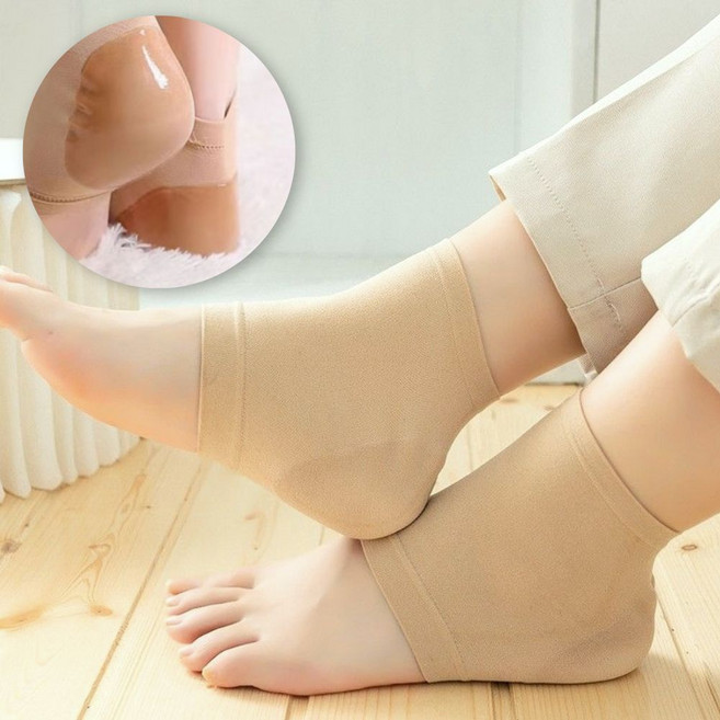 발 뒤꿈치 각질케어 보습 양말, 1개, 4개입, 40g