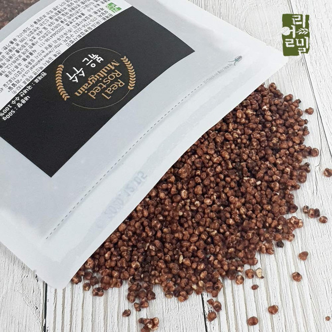 리얼밀 볶은 수수 650g 실속형 곡물후레이크 통곡물시리얼, 500g, 2개
