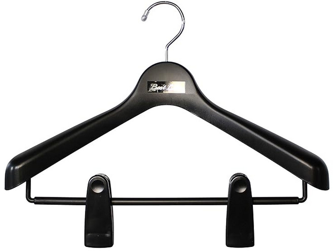 재킷 행거 스커트 빅 클립 회전 후크 베스트 라인 재킷 빅 클립 40 블랙 일본산 폭 40cm, 1개