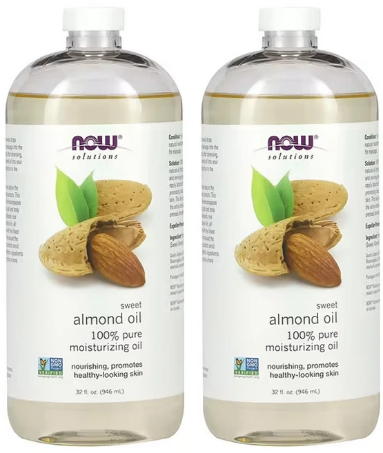 나우푸드 솔루션 스위트 아몬드 오일 32fl oz(946ml), 946ml, 2개 - 쿠팡