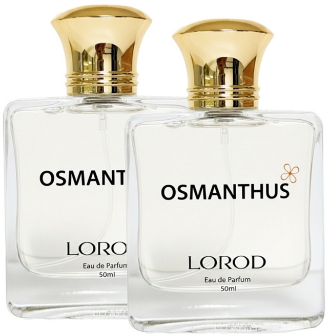 로로드 금목서향수 생화향 오스만투스 여성용 향수, 2개, 50ml
