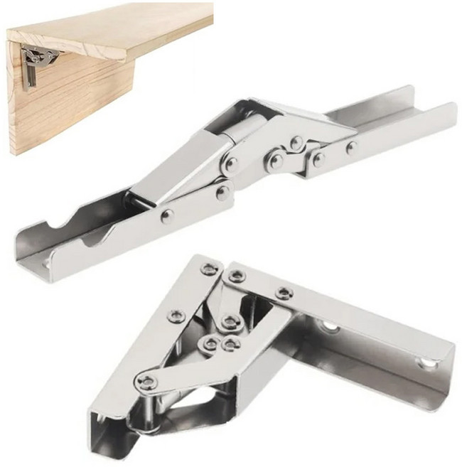 아이베란다 슬림 무타공 경첩 싱크대 장농문 공간절약 경첩, 2개