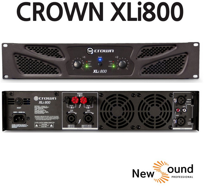 [오늘출발] 뉴사운드 CROWN 크라운 파워앰프 2CH 교회앰프 방송기기/ 공식수입정품, Xli800 2CH 300W