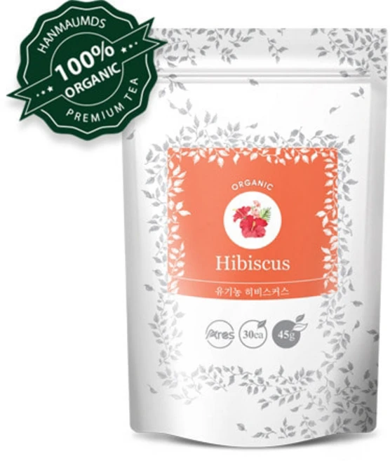 아레스 유기농 히비스커스 허브차, 1.5g, 30개입, 1개 - 쿠팡