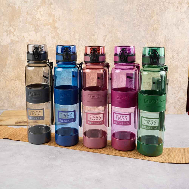 太和工房 TR55運動水壺 大容量安全材質 運動健身隨身攜帶 多色可選 1000ml, 藕粉, 1000L, 1個