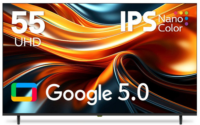 26년형 신제품 구글 5.0 탑재 아바 스마트 PRO 139cm (55인치) UHD 1등급 구글TV, 고객직접설치, 스탠드형, 자가설치, 55인치