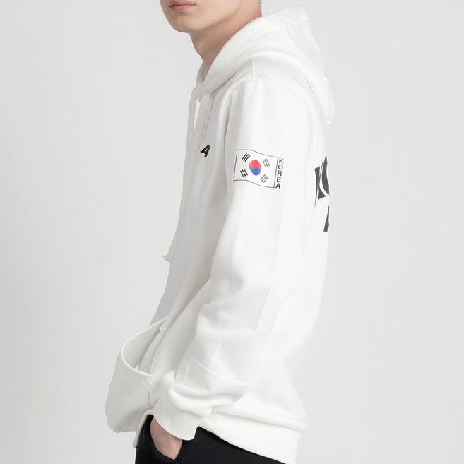 ROKA 로카 기모 후드티 검정 긴팔티 국산 군인 티셔츠