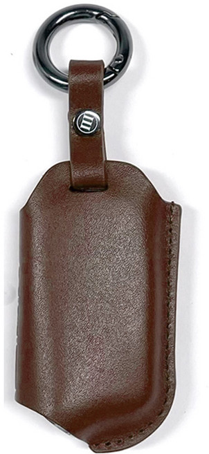 아이루스 가죽 스마트 키케이스 자동차 차키케이스 키홀더 현대 기아 제네시스, K-4, 브라운