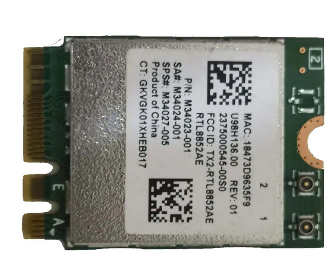 HP Realtek RTL8852AE 무선 카드 M34023-001용 17-CP0056NR 노트북