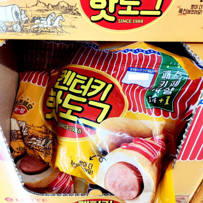 롯데 켄터키핫도그 아이스포장, 1.05kg, 1개