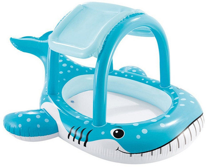 홈해피 인텍스 아동 지붕 튜브 물놀이 풀장 유아 어린이 유치원 야외 소형, 1개